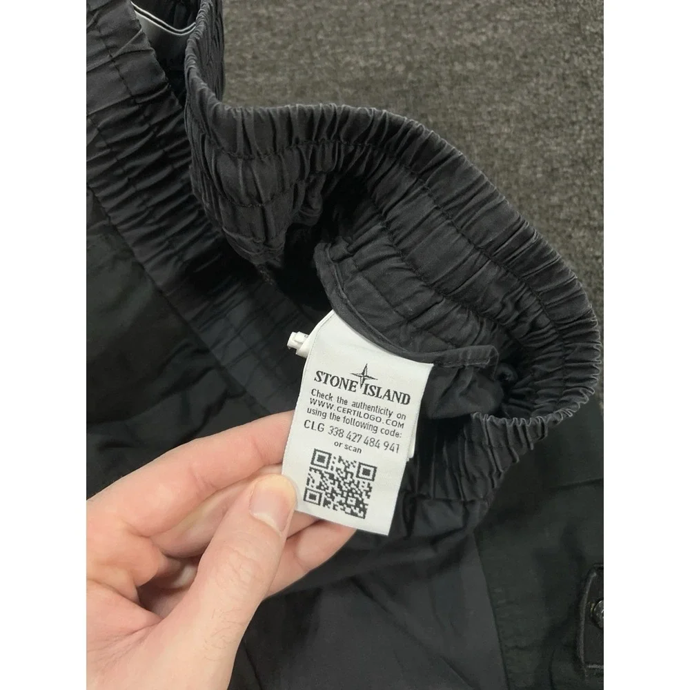 Stone Island Cargo‎ Pants Joggers Men's Large Gray Drawstrings Cotton Utility